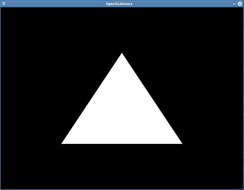 White triangle screenshot